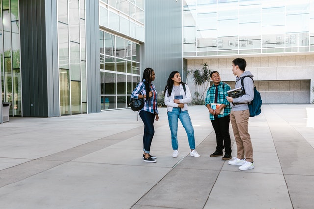 teens in conversation